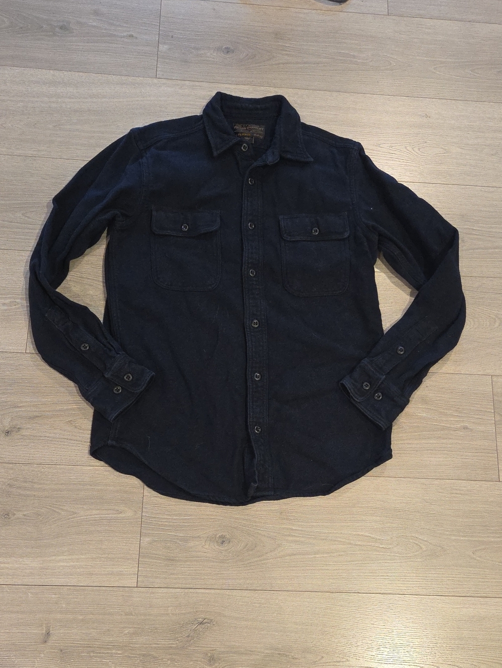 Filson Cotton Button Up Navy